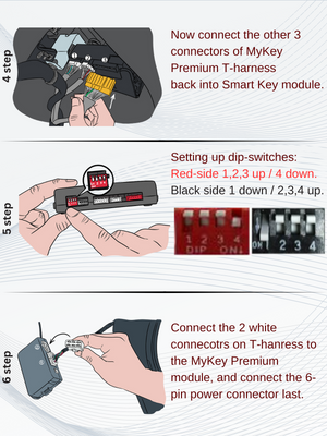 Kia Sedona Carnival Key Fob remote engine auto starter kit installation guide [MyKey Premium]]