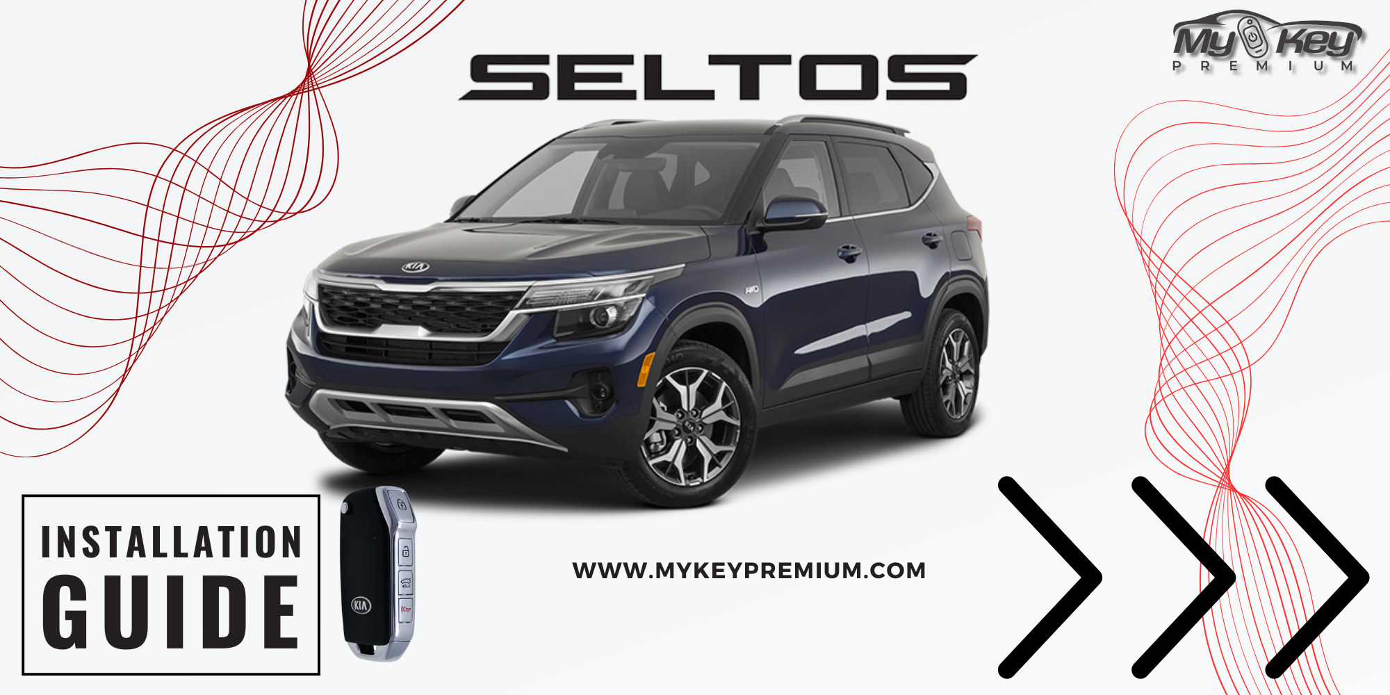 Kia Seltos Key fob Remote Engine auto starter installation guide[My Key Premium]