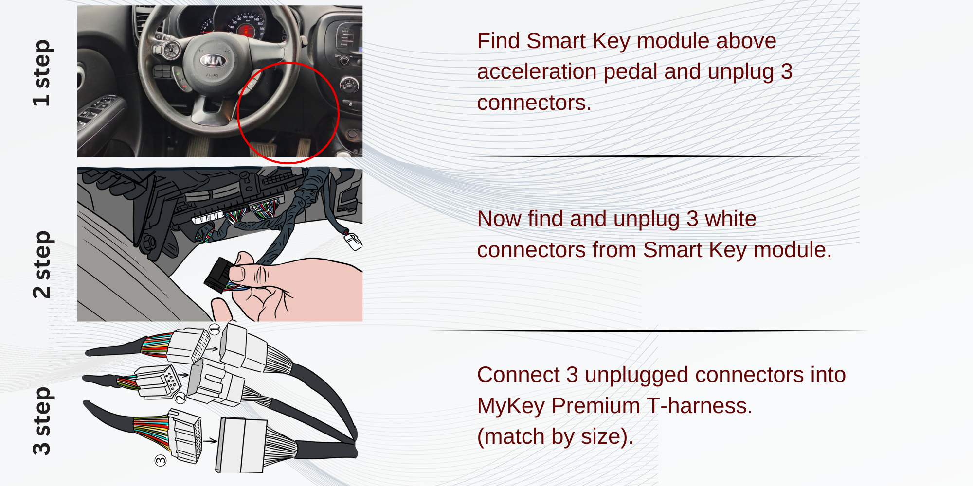 Kia Soul PS (2014-2019) Remote Start Kit – Plug & Play installation guide[My Key Premium]