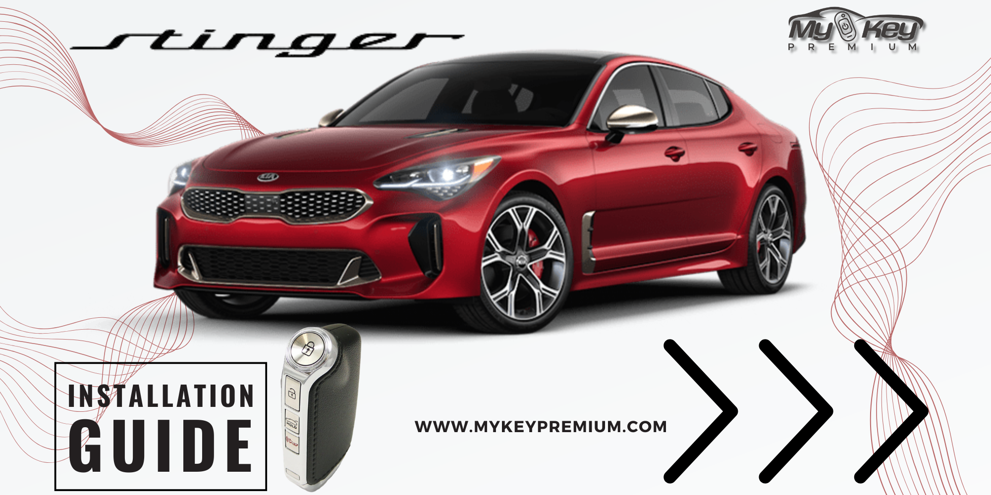 Kia Stinger Key fob Remote Engine auto starter installation guide[My Key Premium]