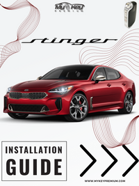 kia stinger key fob remote engine starter kit installation guide 