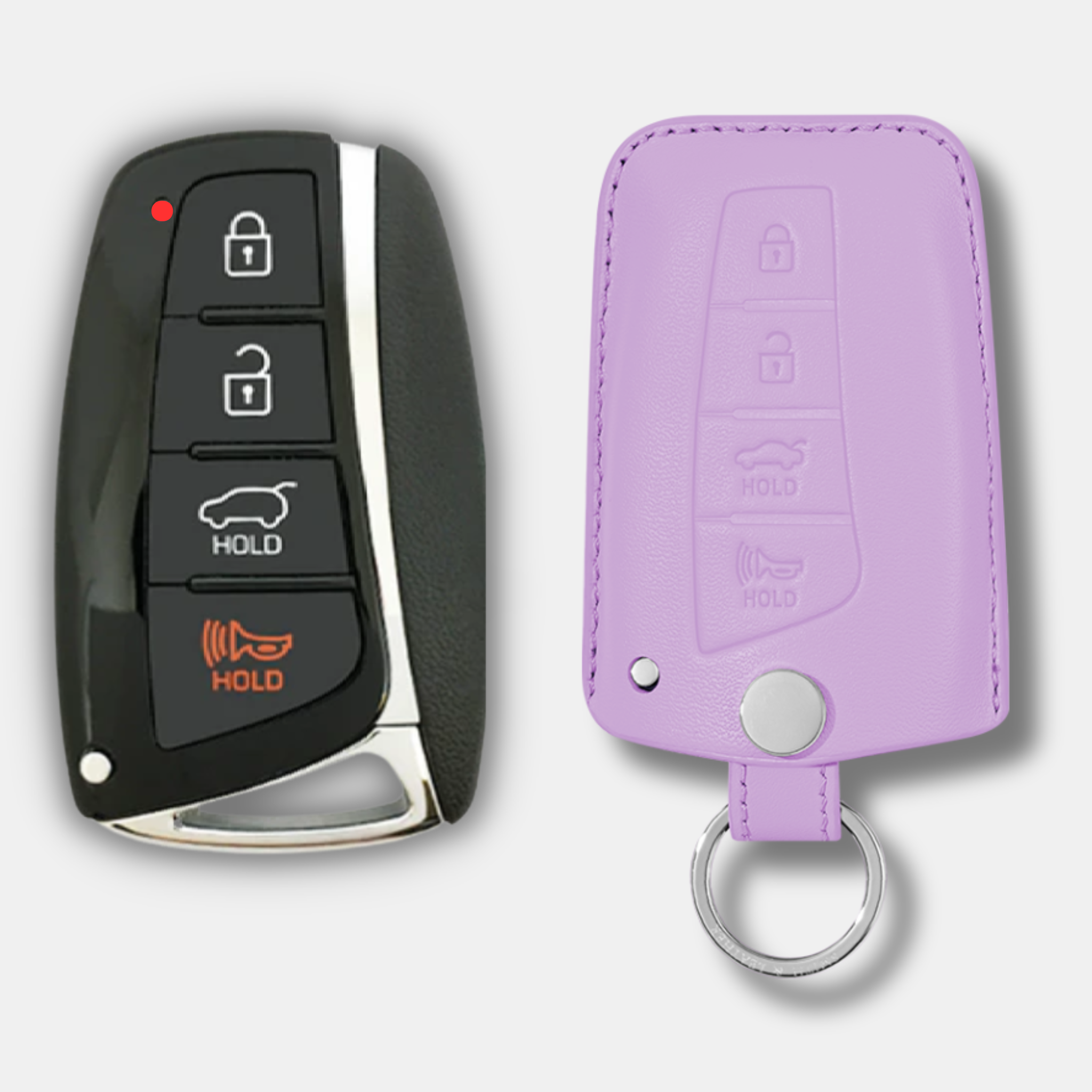 Premium Hyundai H-20 Key Fob Leather Case