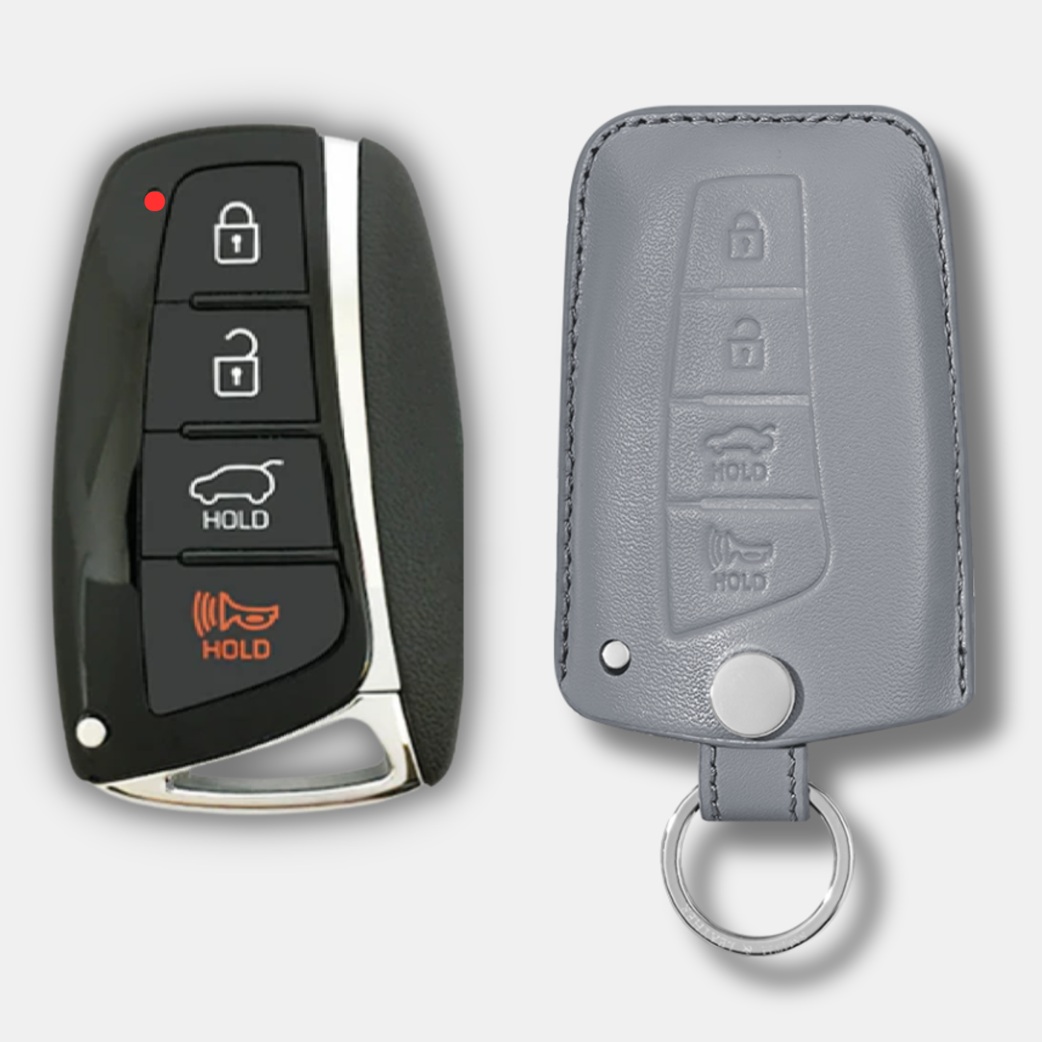 Premium Hyundai H-20 Key Fob Leather Case