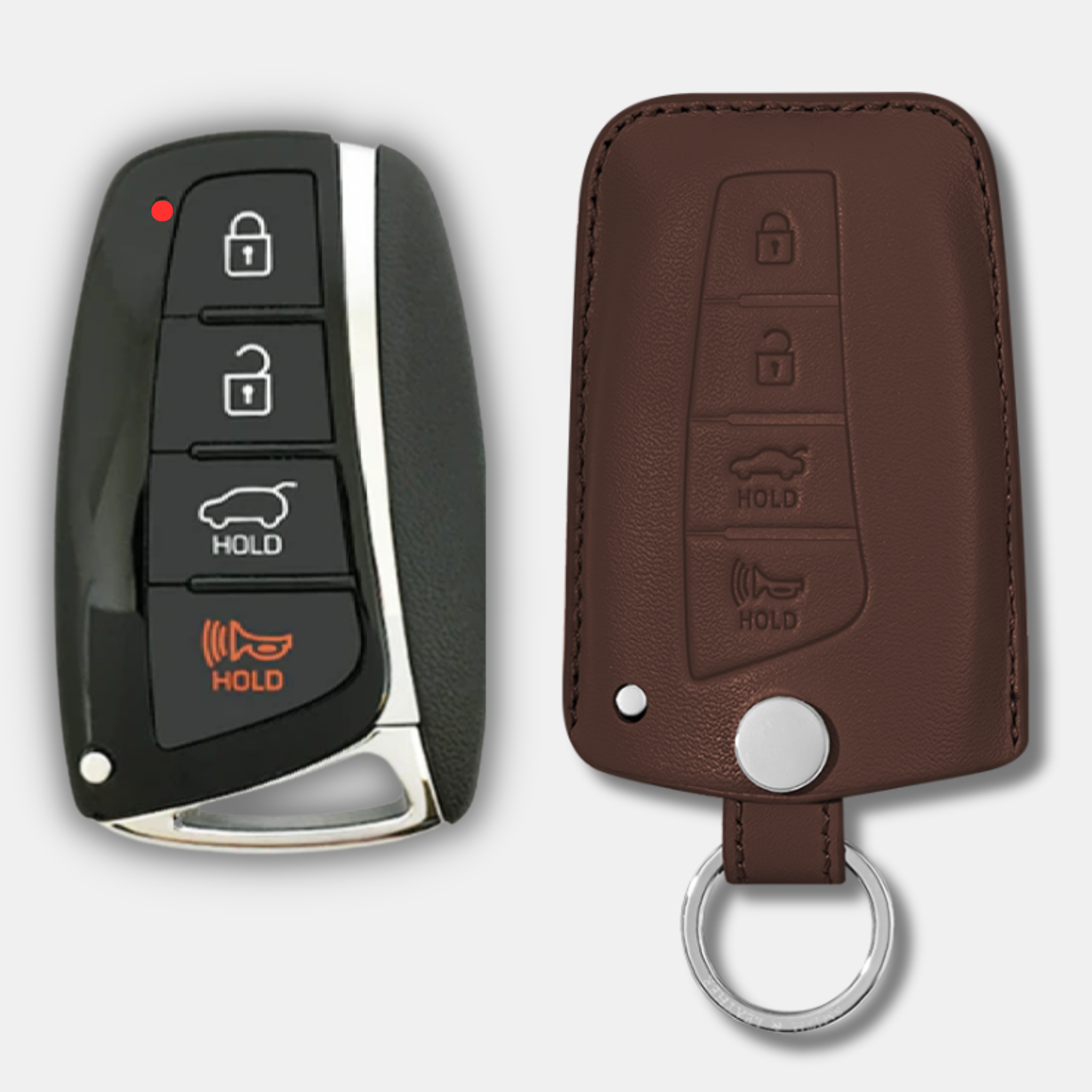 Premium Hyundai H-20 Key Fob Leather Case