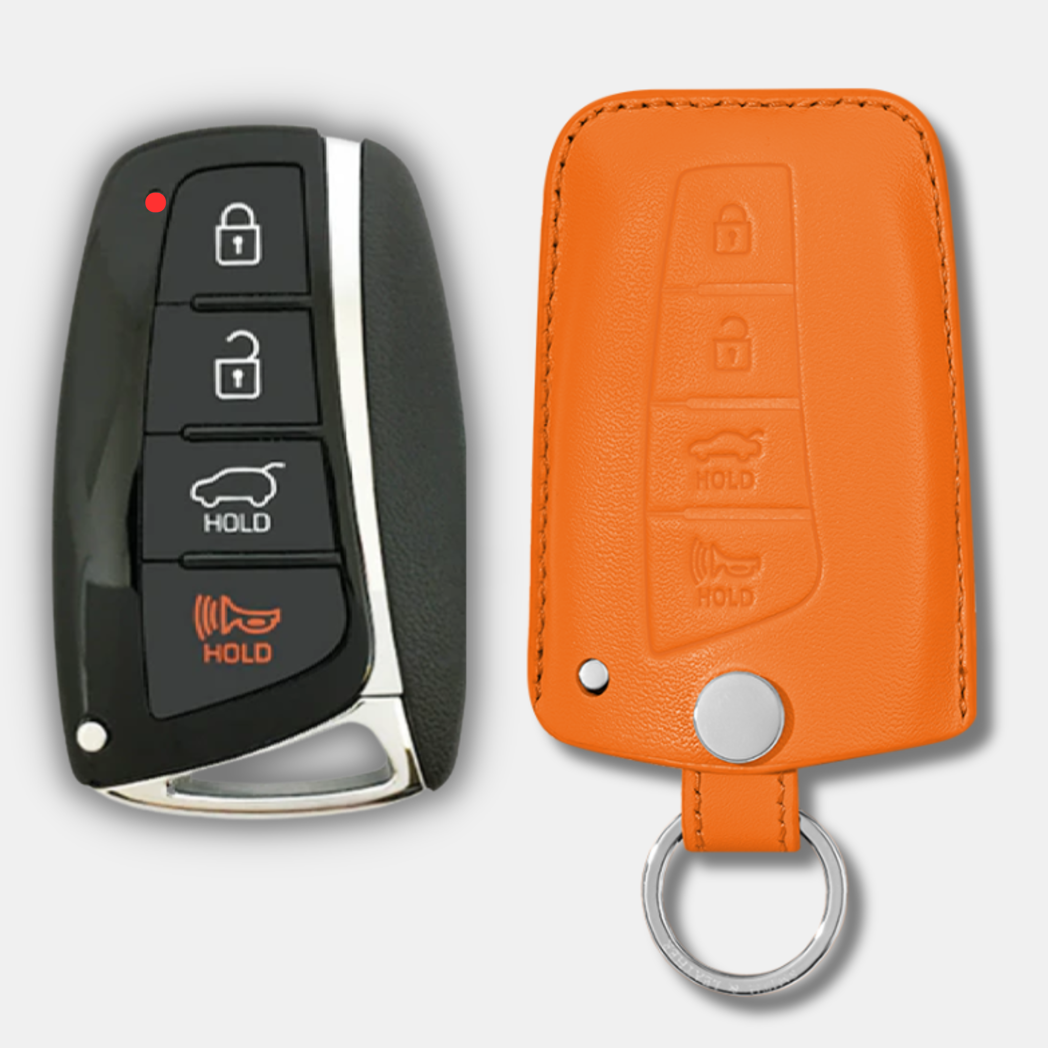 Premium Hyundai H-20 Key Fob Leather Case