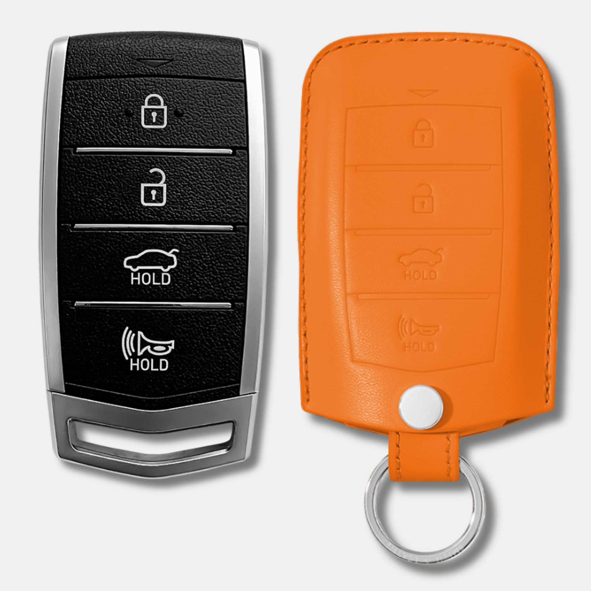 Premium Genesis Key Fob Leather Case