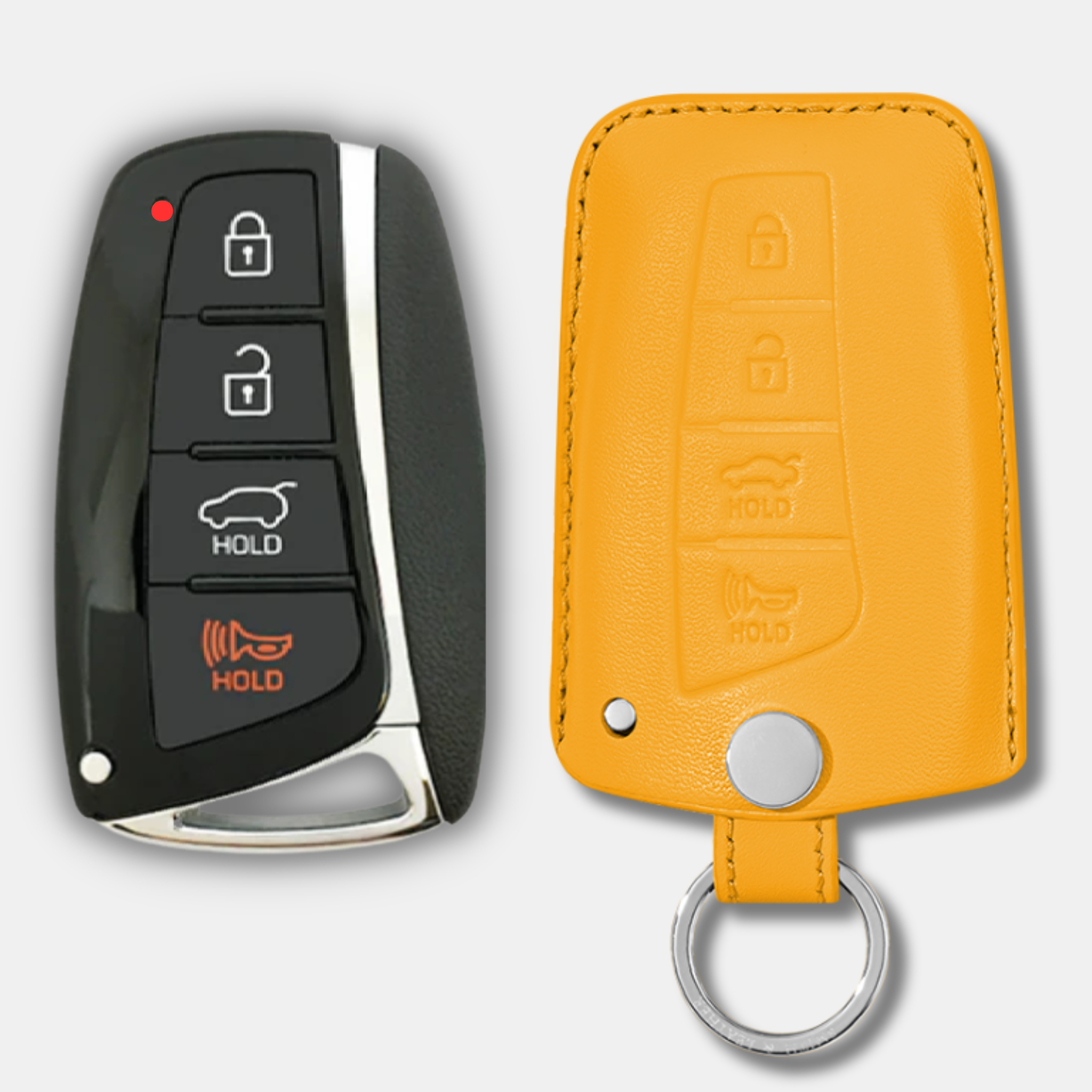 Premium Hyundai H-20 Key Fob Leather Case