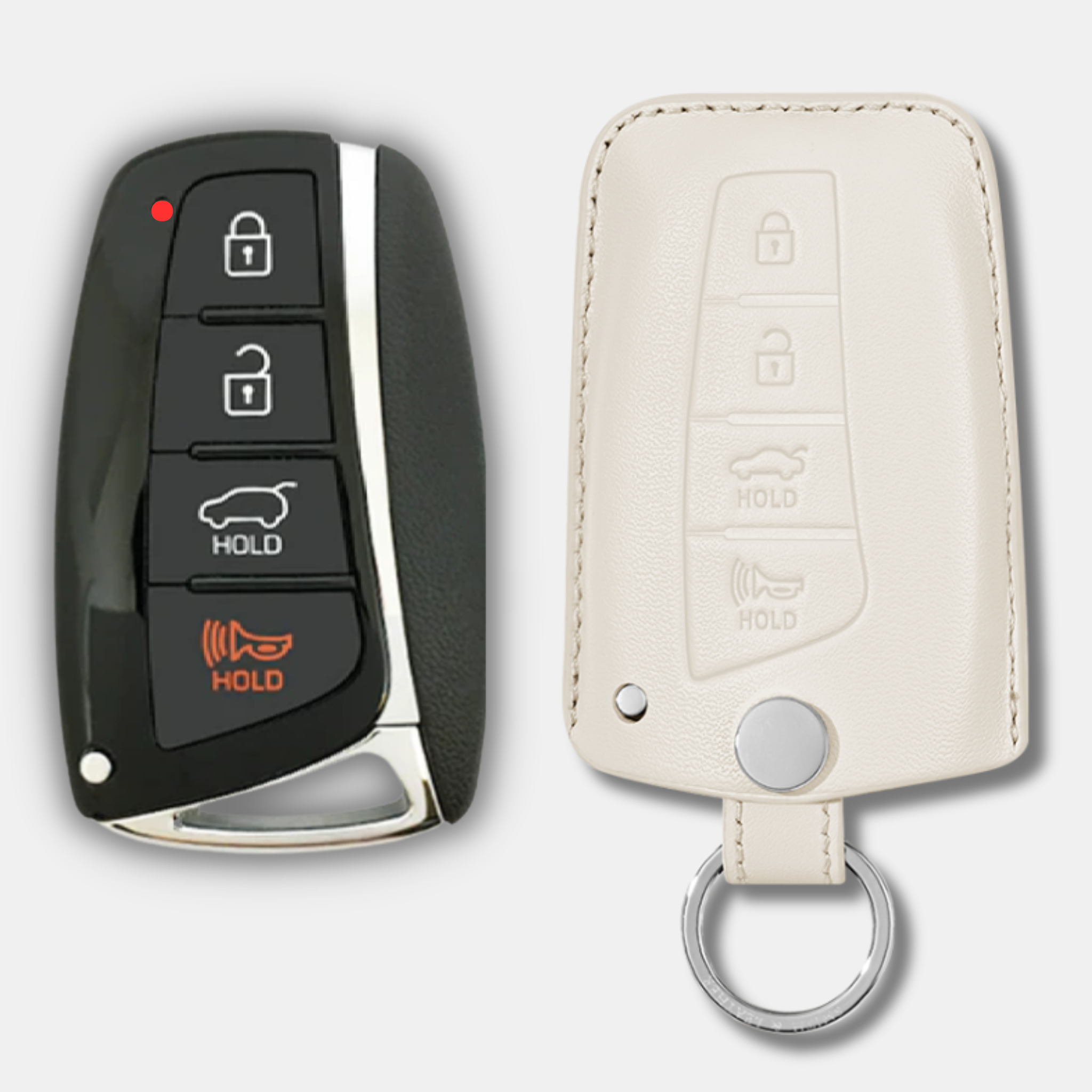 Premium Hyundai H-20 Key Fob Leather Case