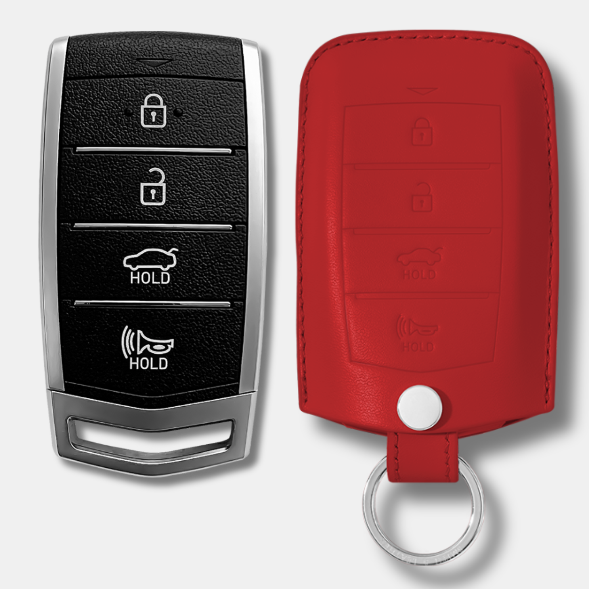 Premium Genesis Key Fob Leather Case