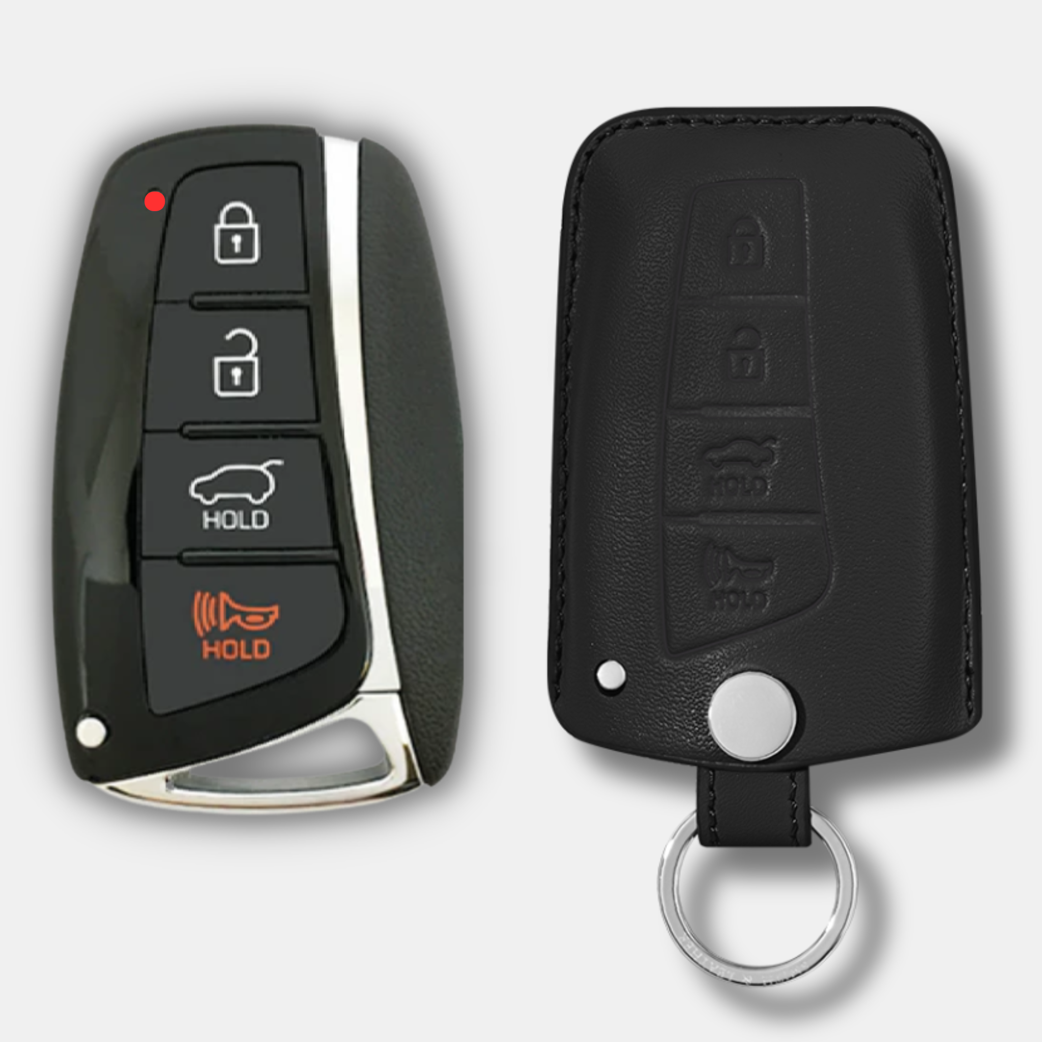 Premium Hyundai H-20 Key Fob Leather Case