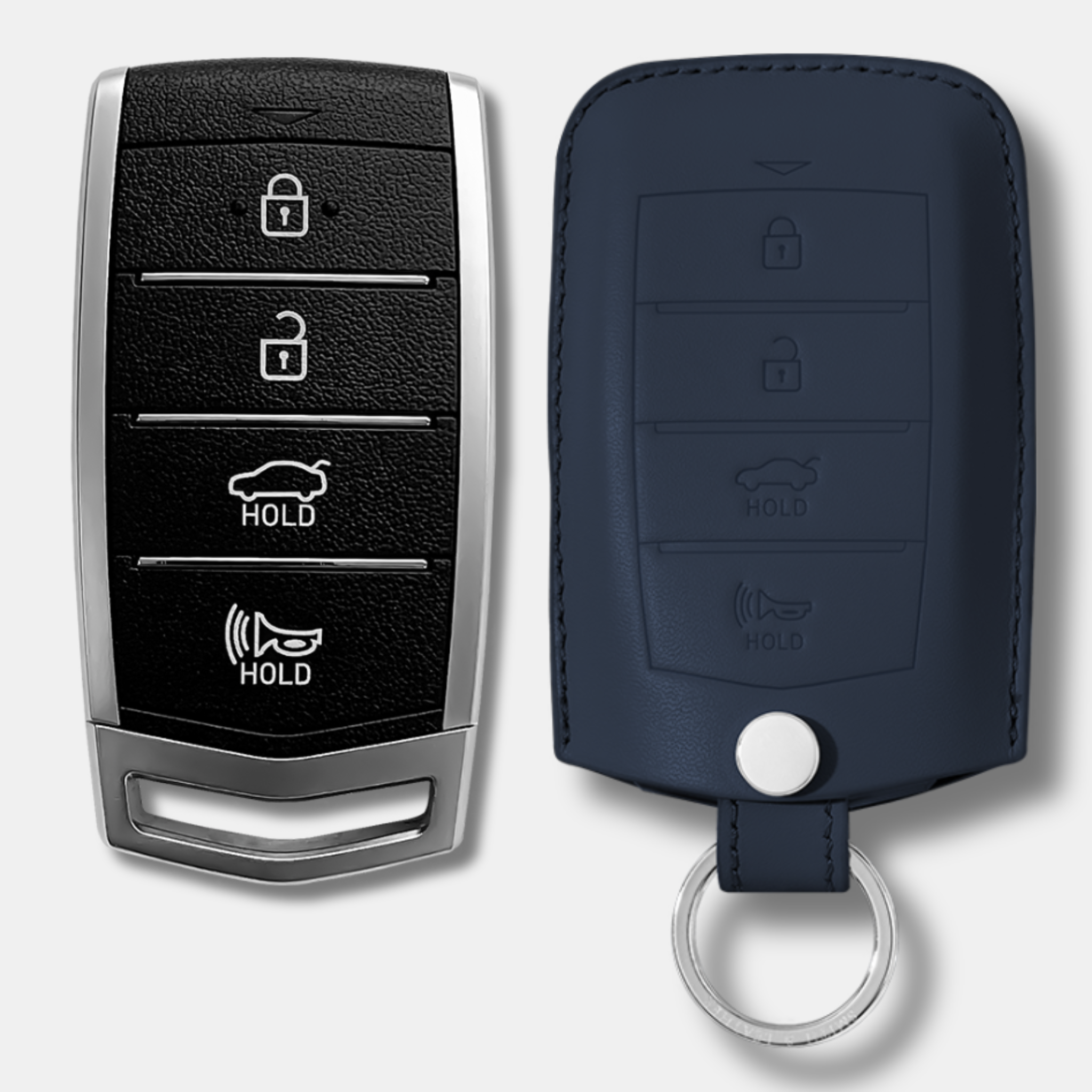 Premium Genesis Key Fob Leather Case