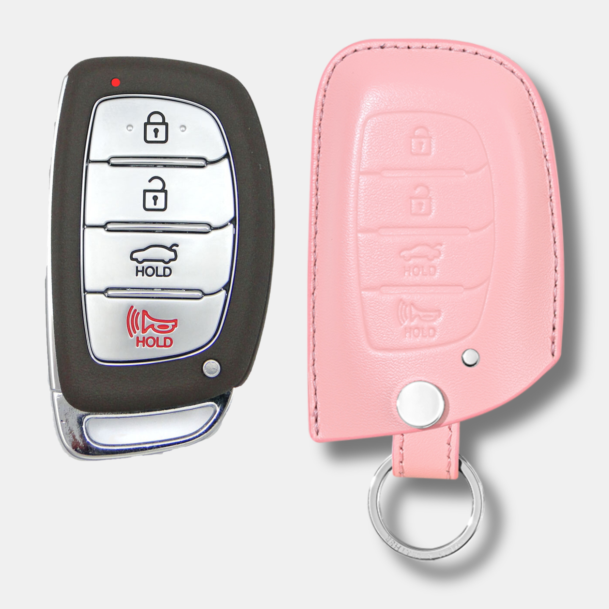 Premium Hyundai H-10 Key Fob Leather Case