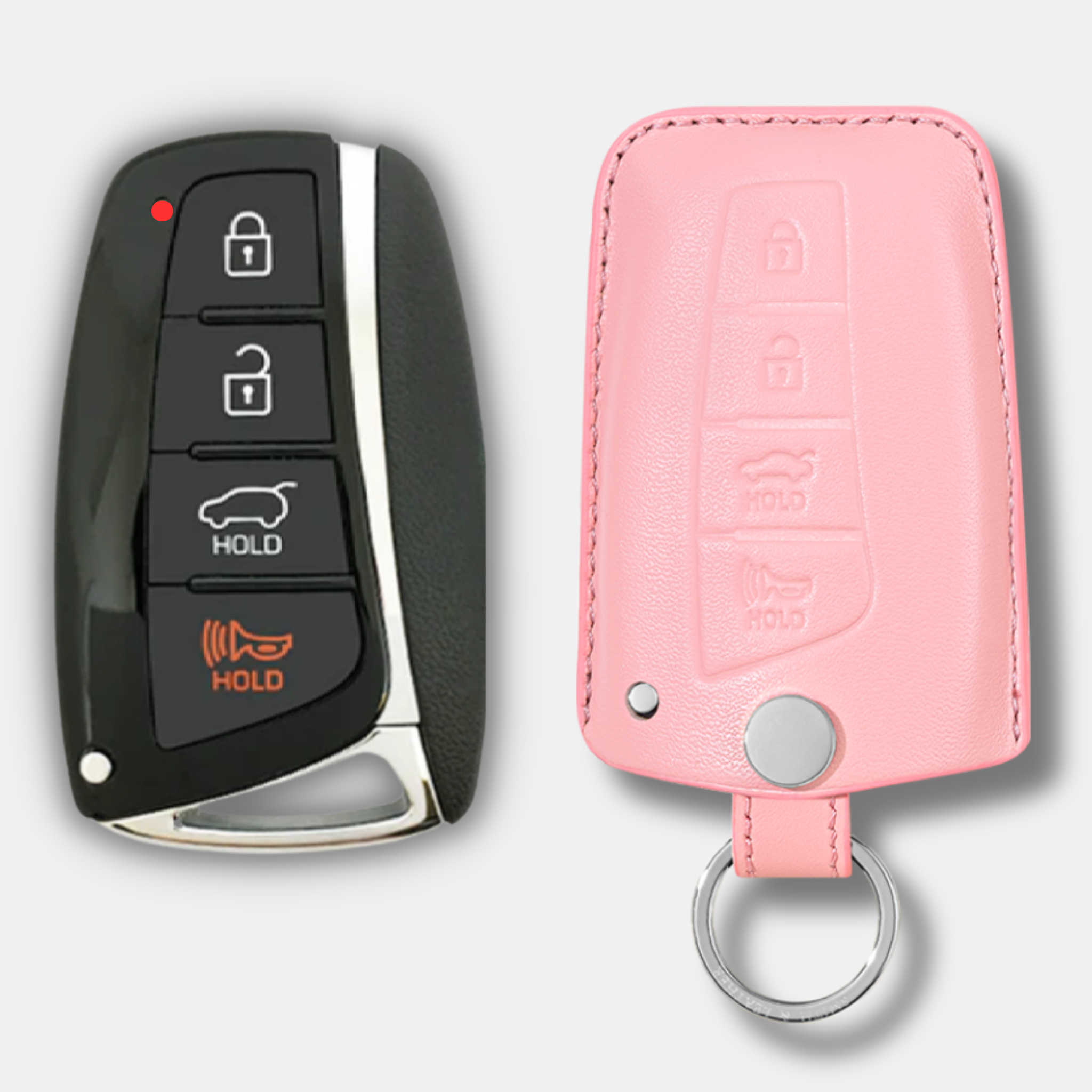 Premium Hyundai H-20 Key Fob Leather Case