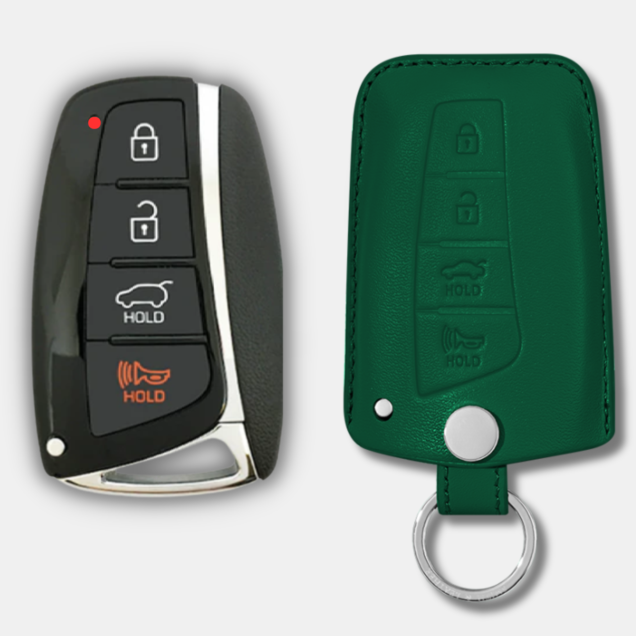 Premium Hyundai H-20 Key Fob Leather Case