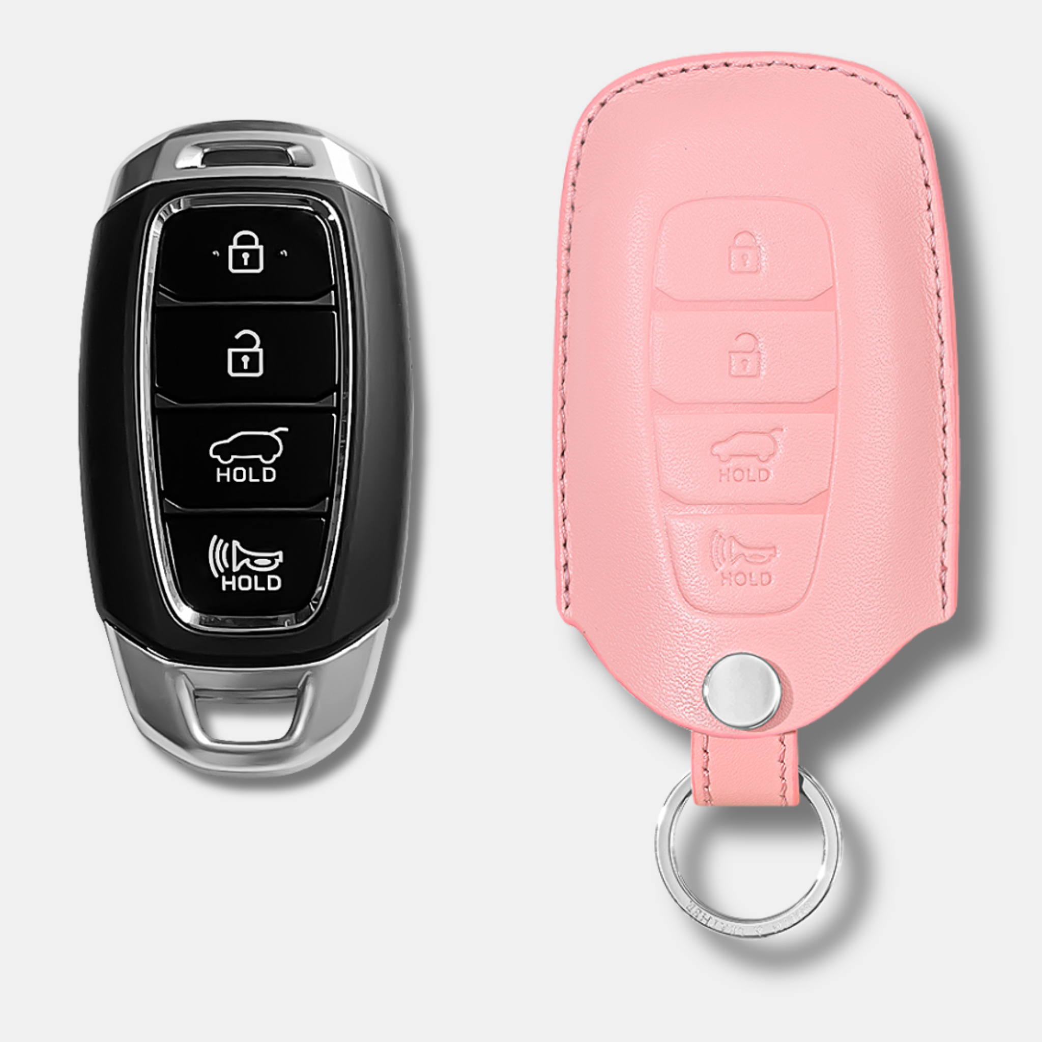 Premium Hyundai H-30 Key Fob Leather Case