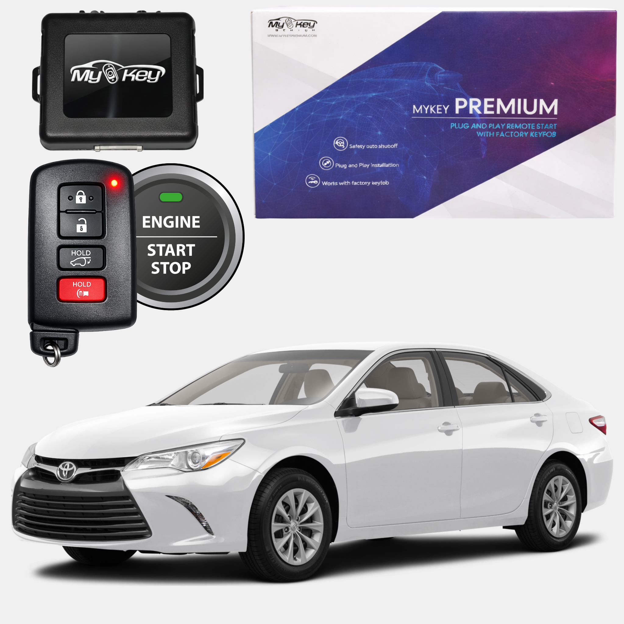 Toyota Camry XV50 (2015-2017) Remote Start Kit – Plug & Play [MyKeyPremium]
