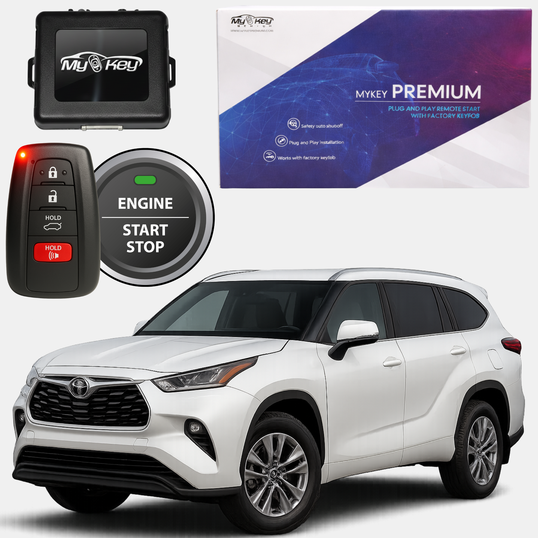 Toyota_Highlander 2019-2025 remote_starter kit plug and play