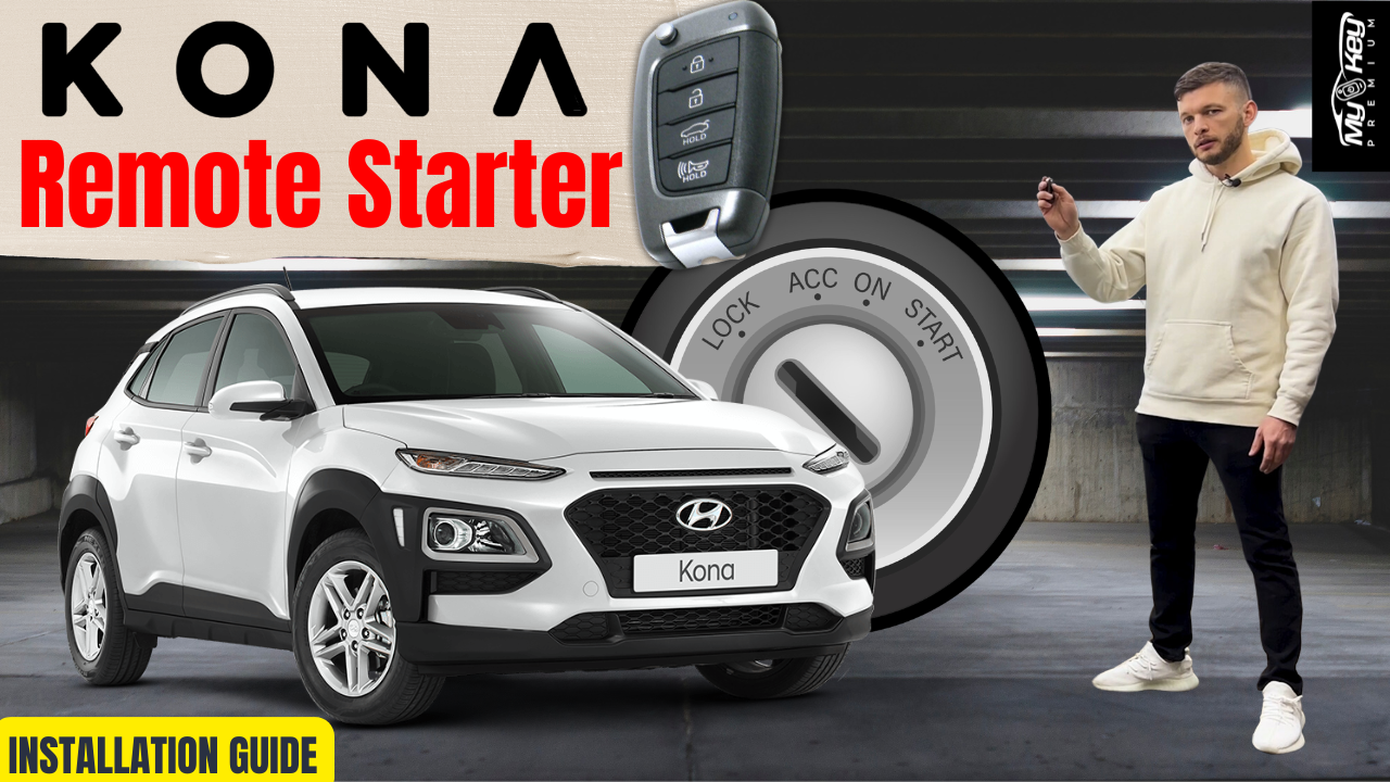 hyundai kona os 2018-2020 remote start kit plug and play installation video guide for start key version