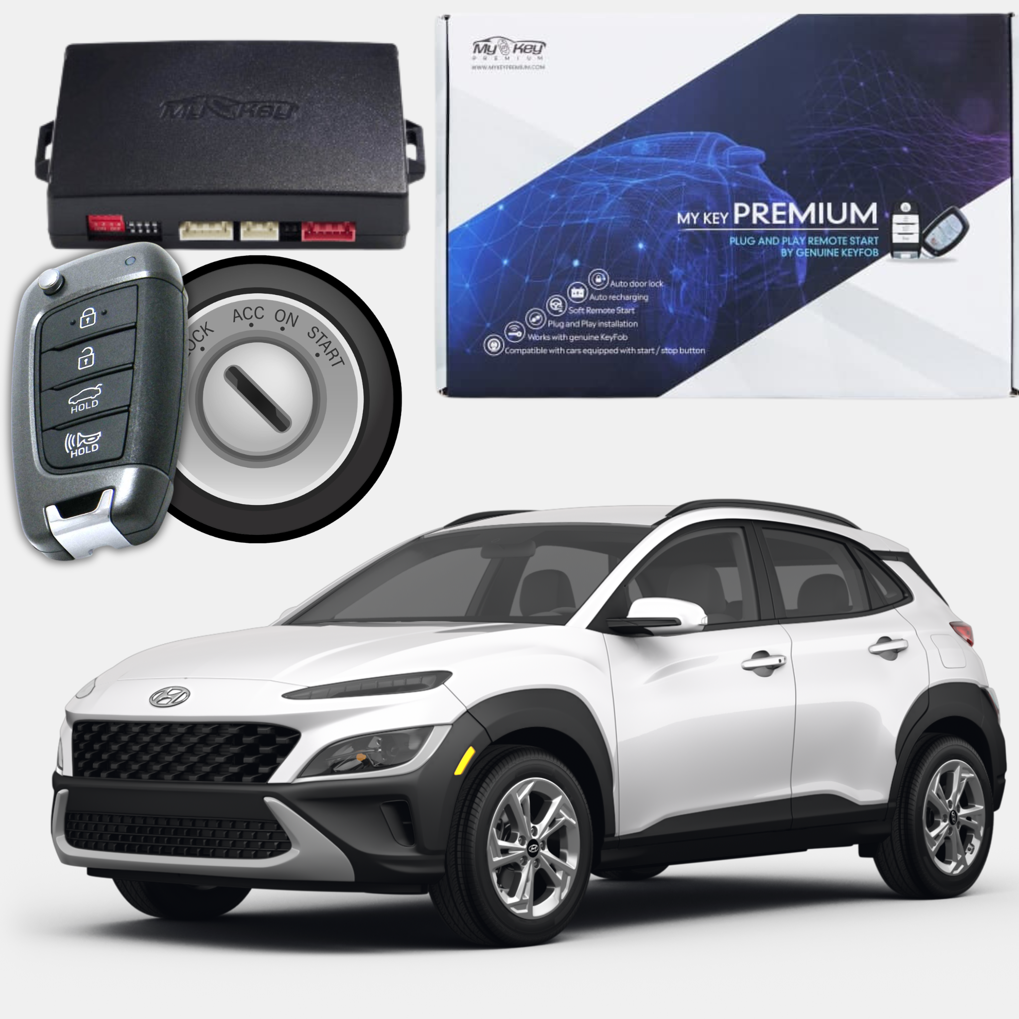 Hyundai Kona (2021-2023) Remote Start Kit – Plug & Play