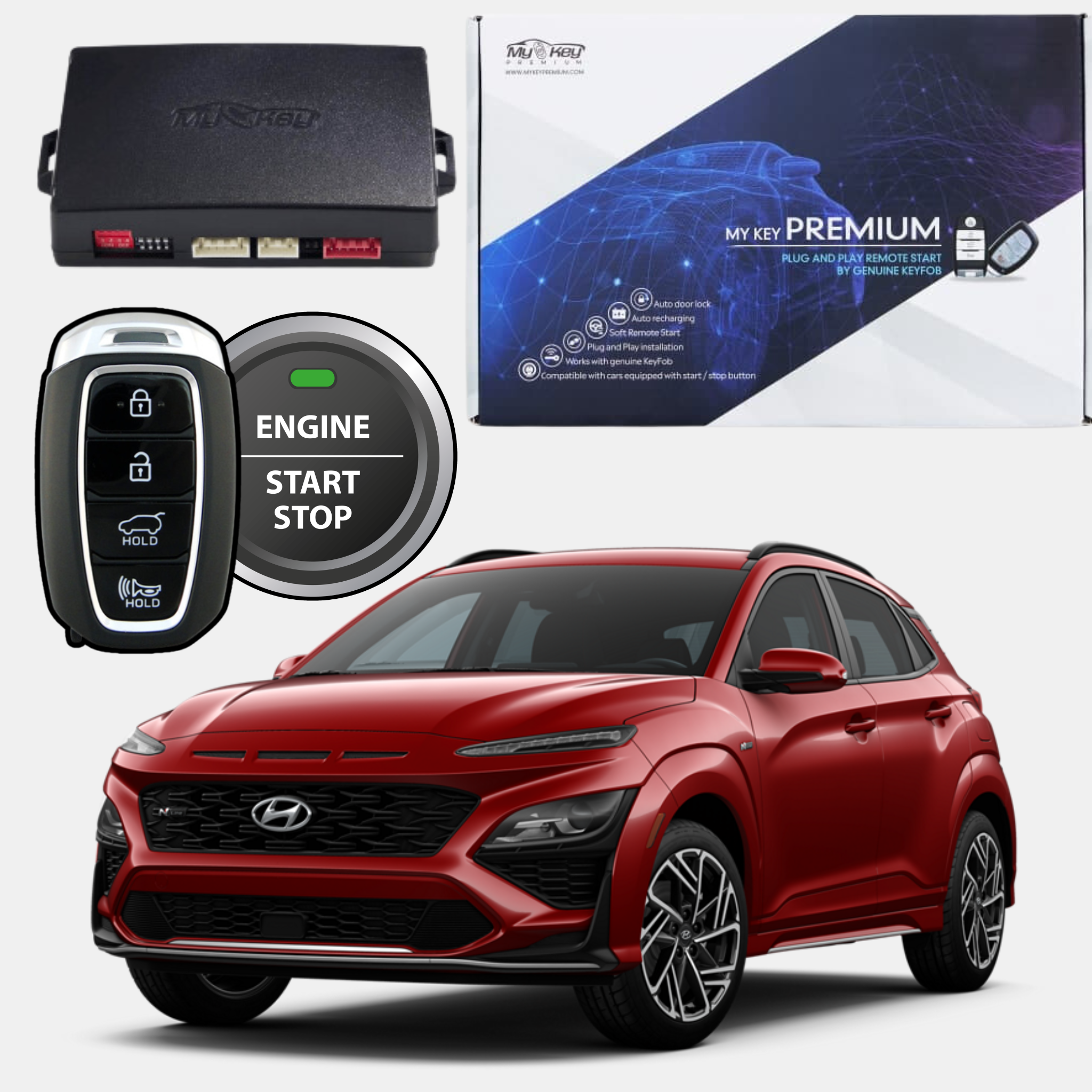 Hyundai Kona (2021-2023) Remote Start Kit – Plug & Play