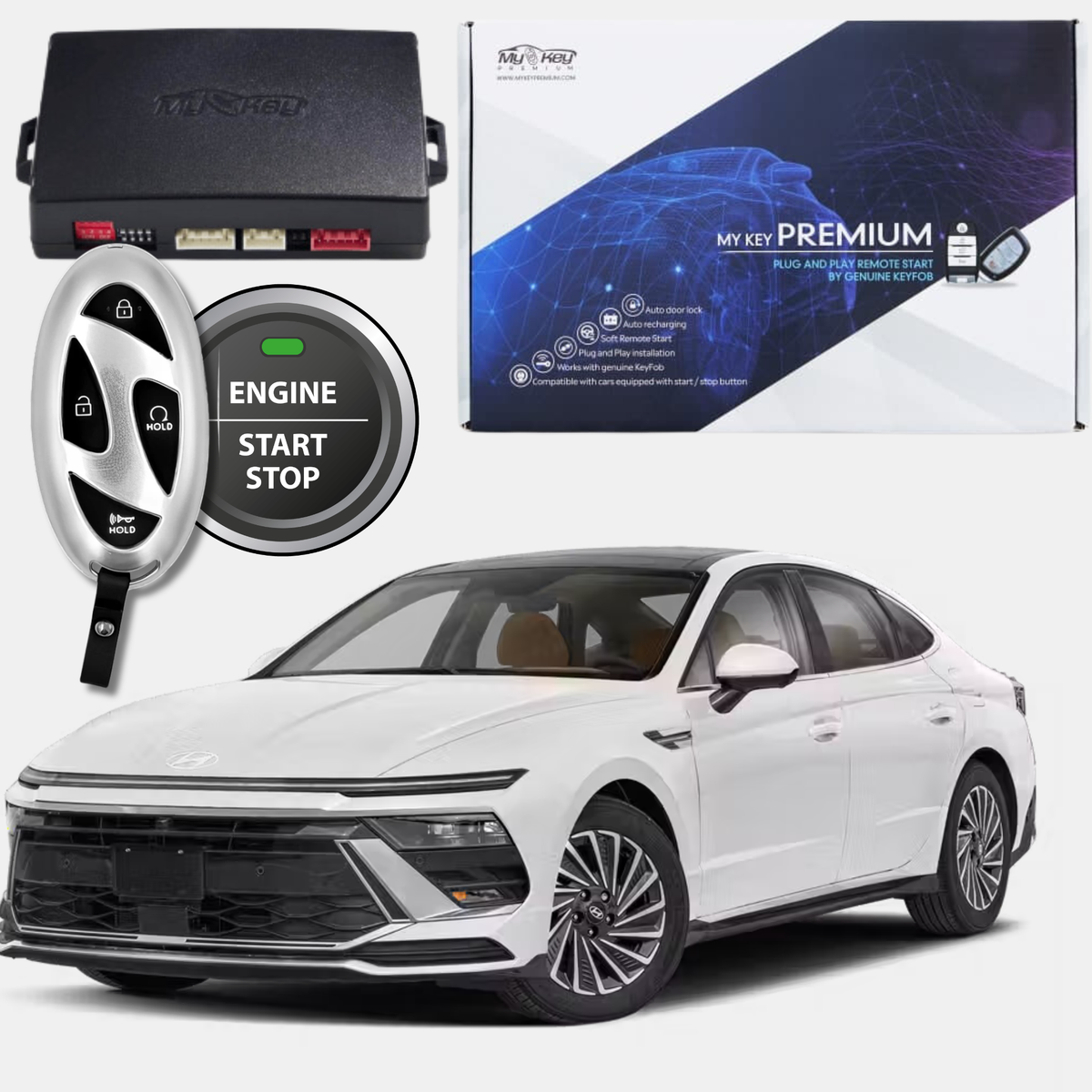 Hyundai Sonata Dn8 (2024–2026) Remote Start Kit – Plug & Play