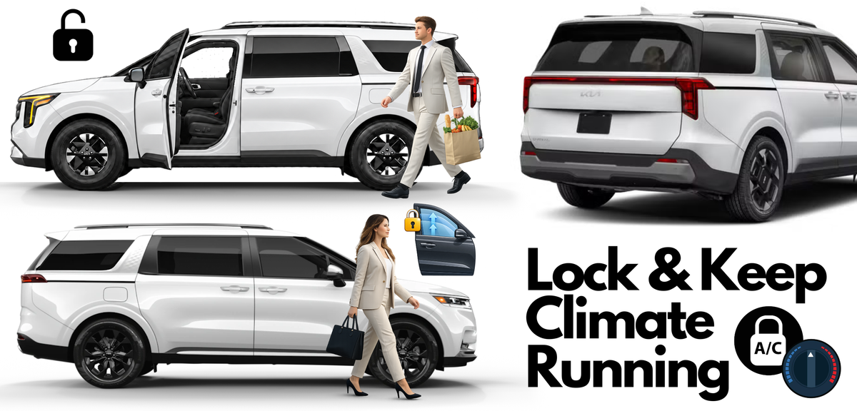 kia carnival smart door walk away function my key pro