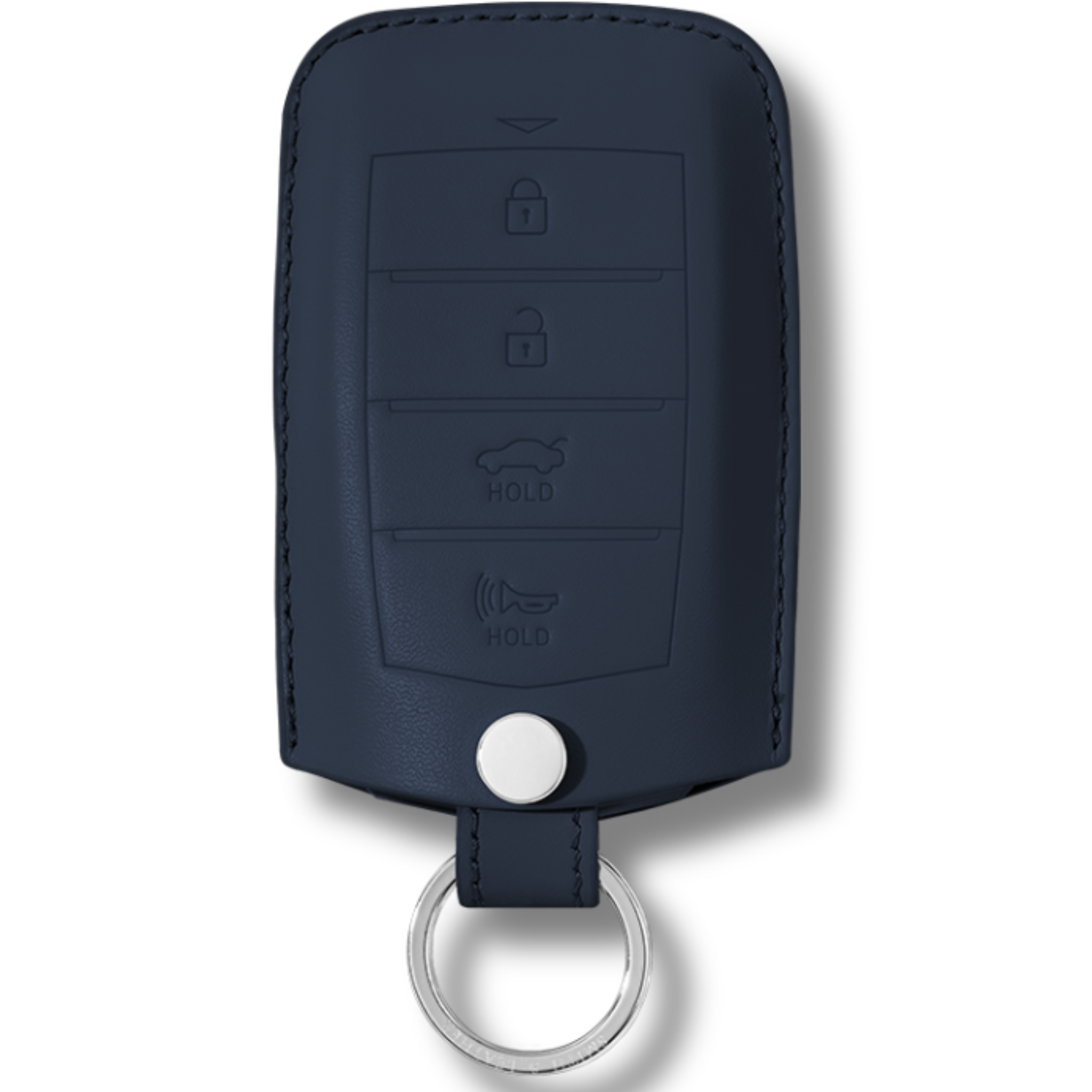 Genesis Key Fob Premium Leather Case navy