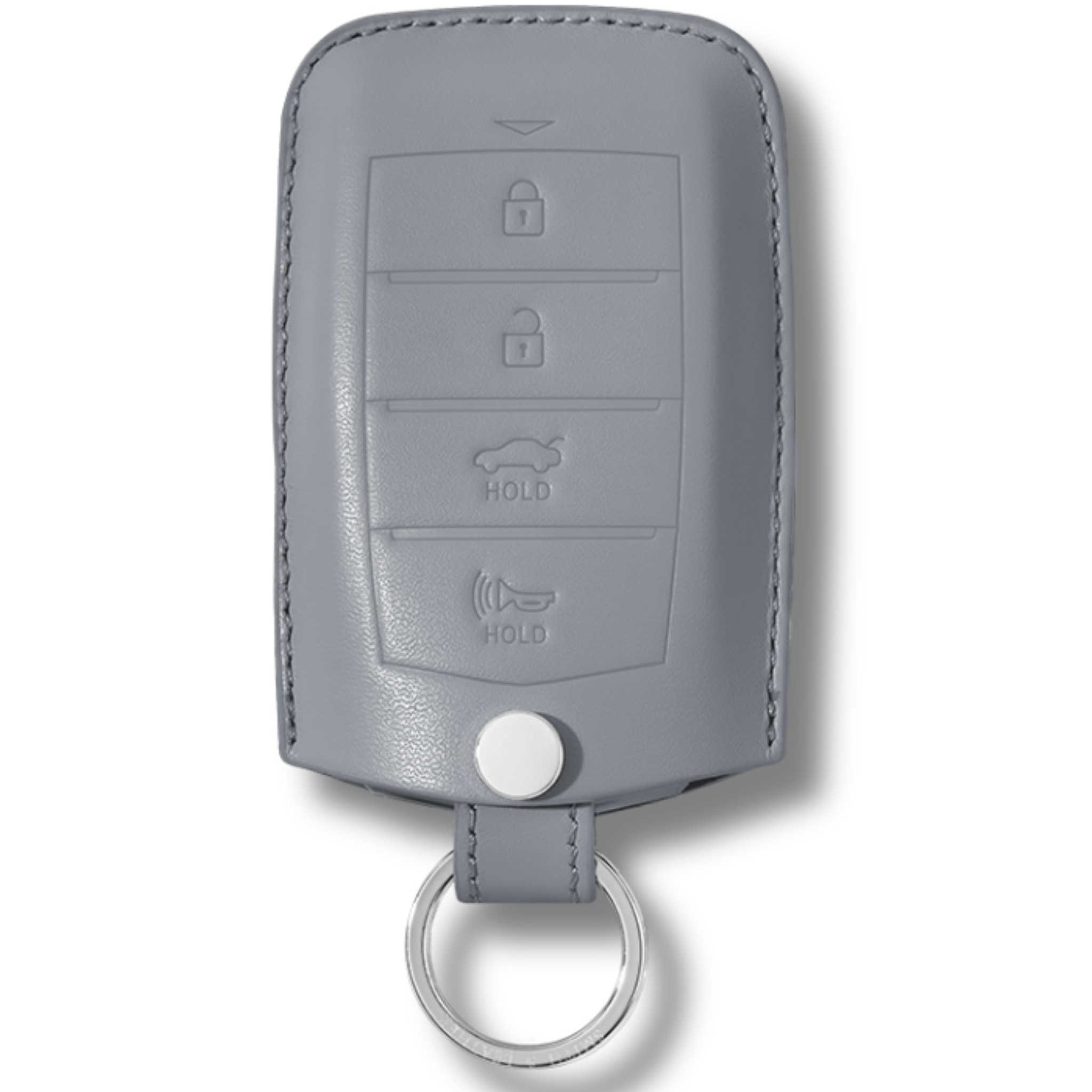 Genesis Key Fob Premium Leather Case grey