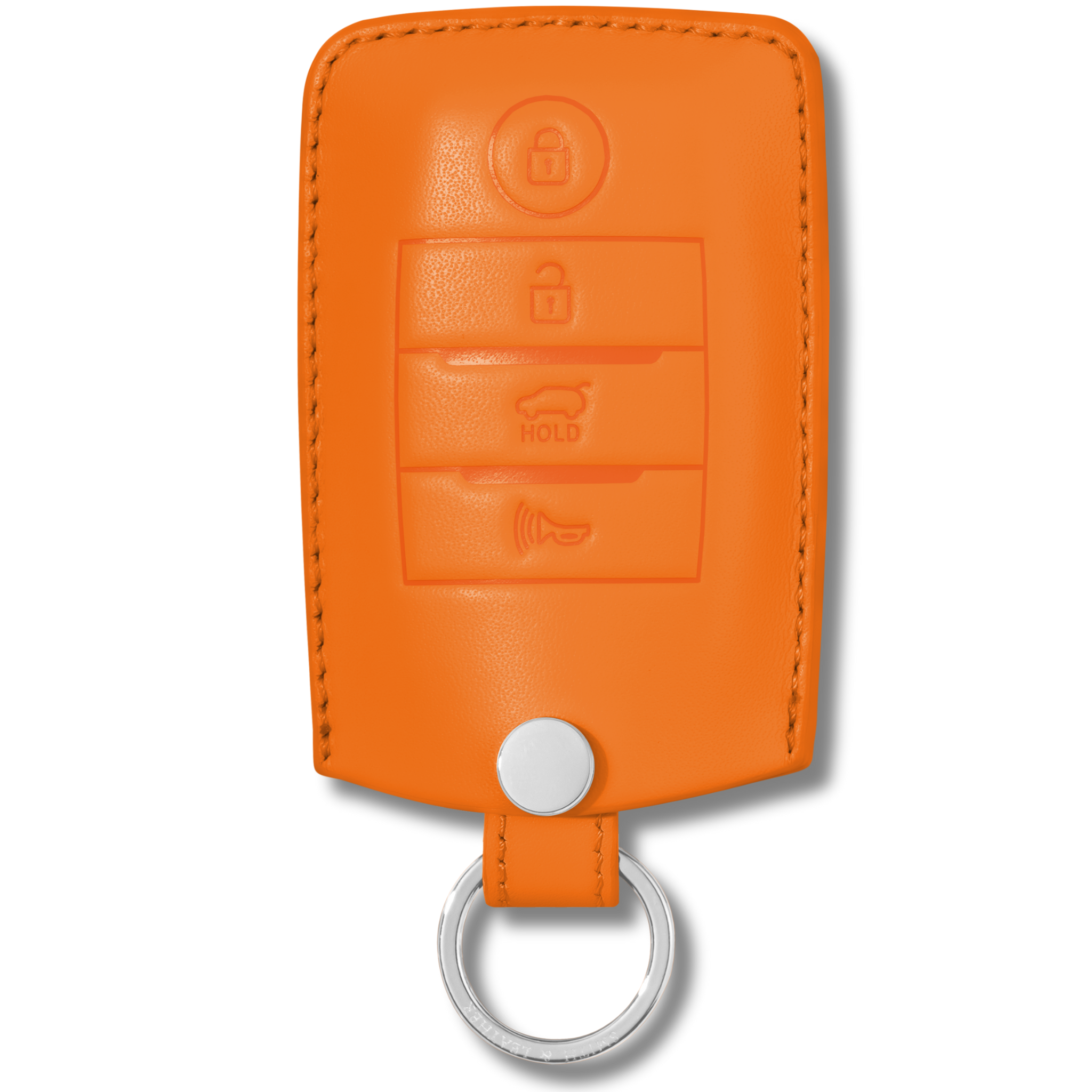 Kia Optima key fob premium leather case orange 