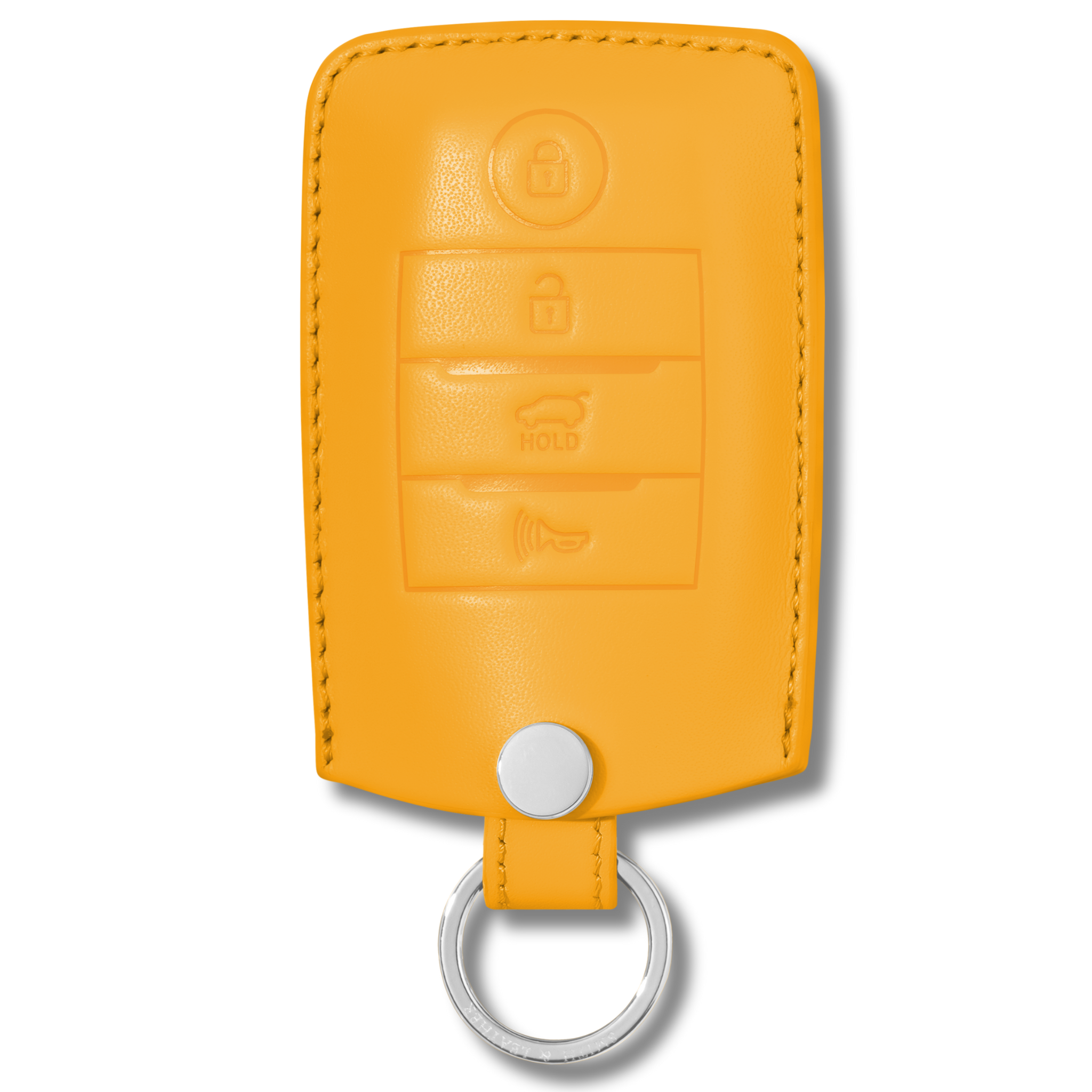 Kia Optima key fob premium leather case yellow