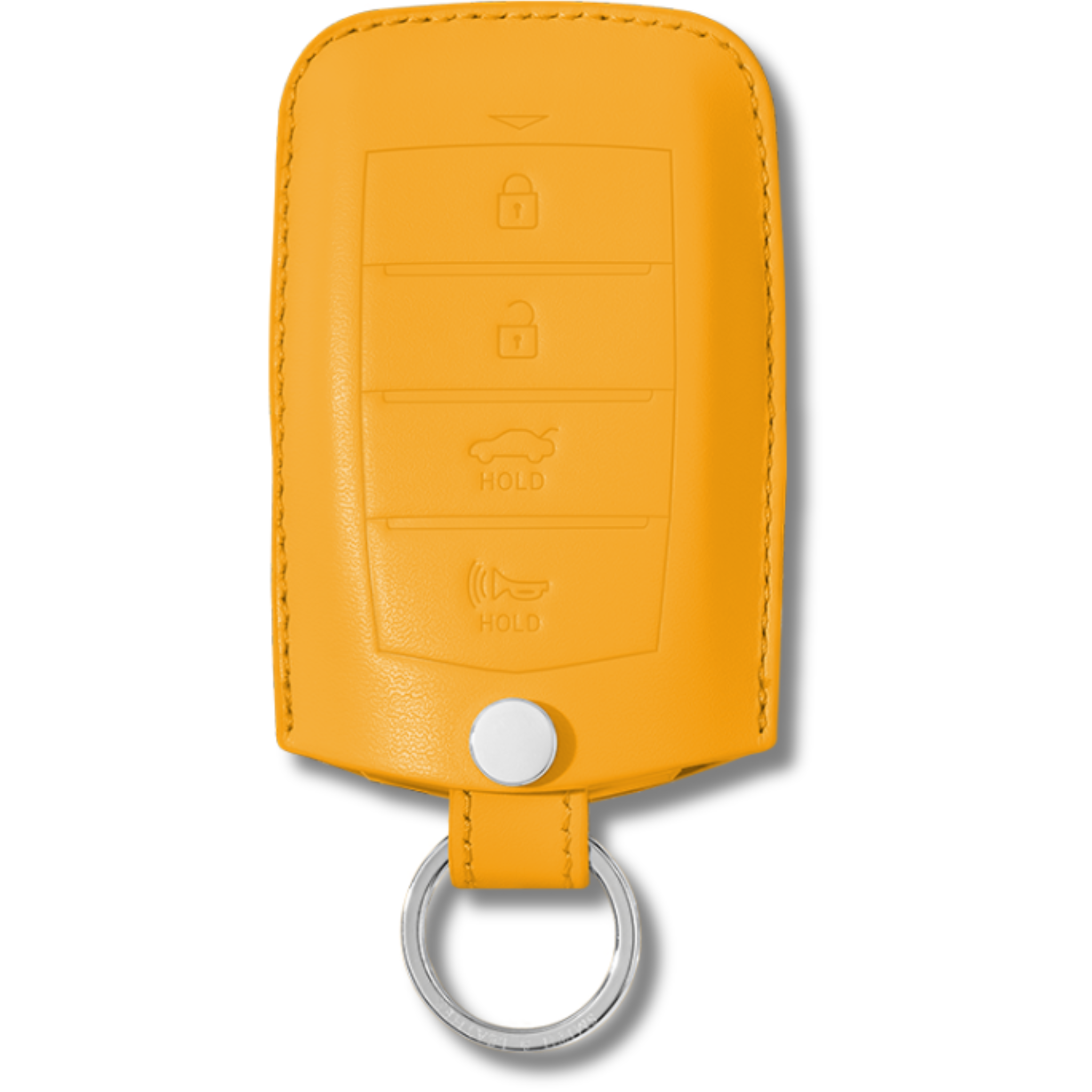 Genesis Key Fob Premium Leather Case yellow