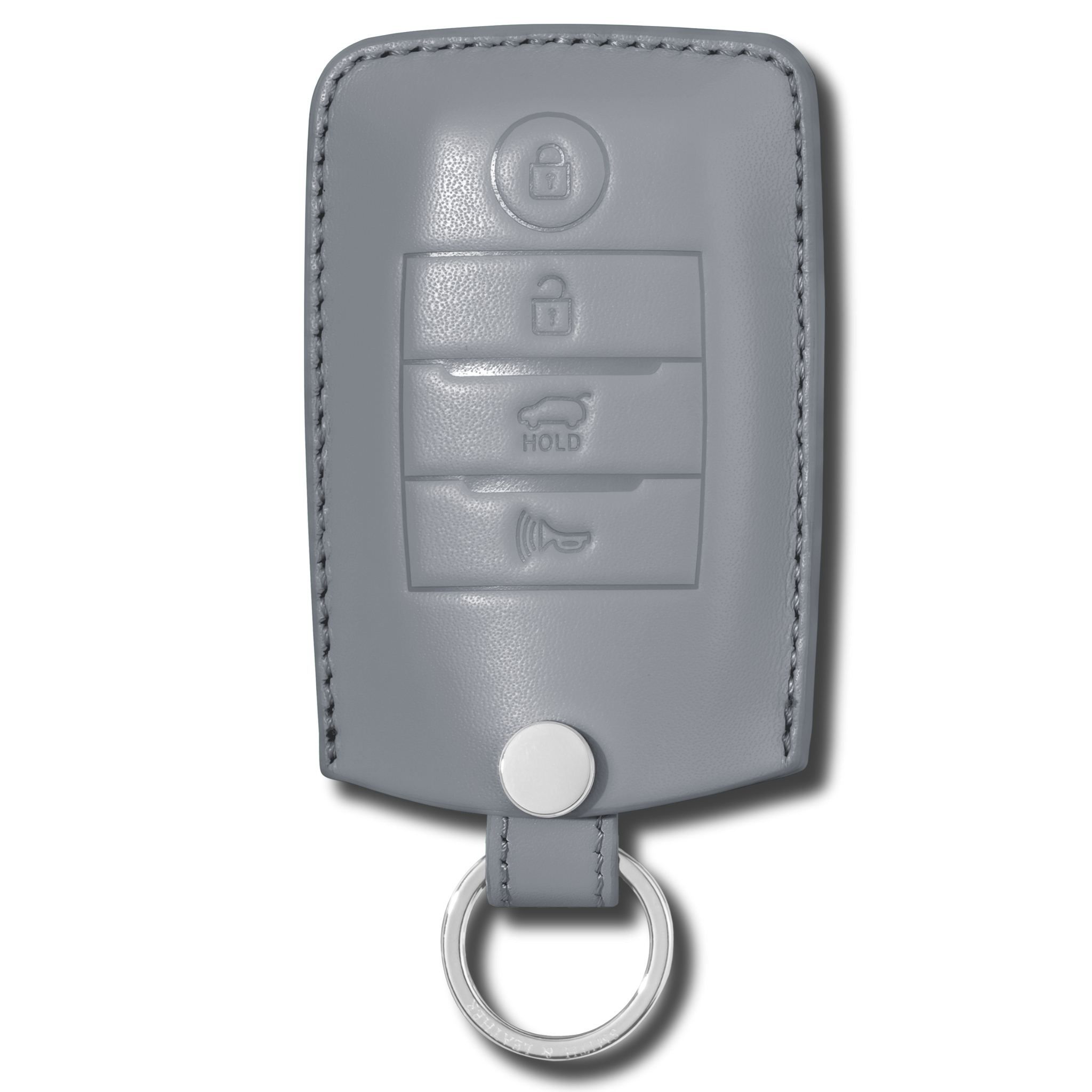 Kia Optima key fob premium leather case grey