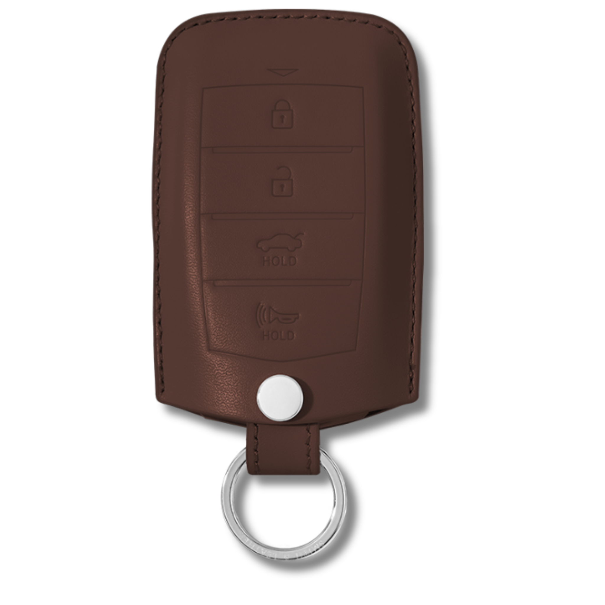 Genesis Key Fob Premium Leather Case brown