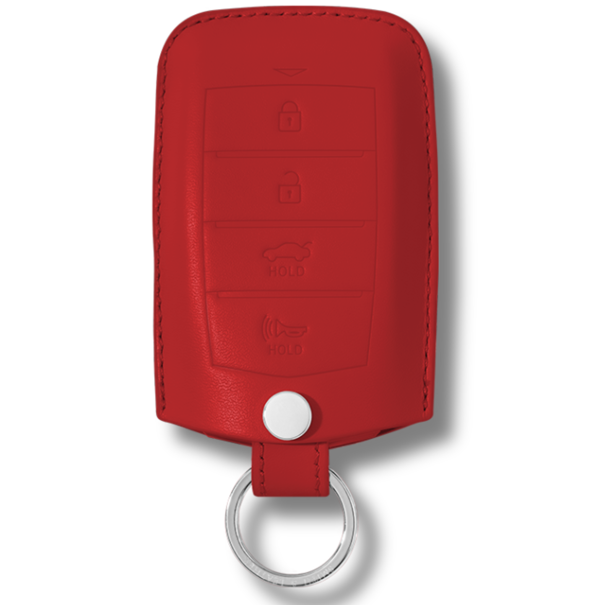 Genesis Key Fob Premium Leather Case red