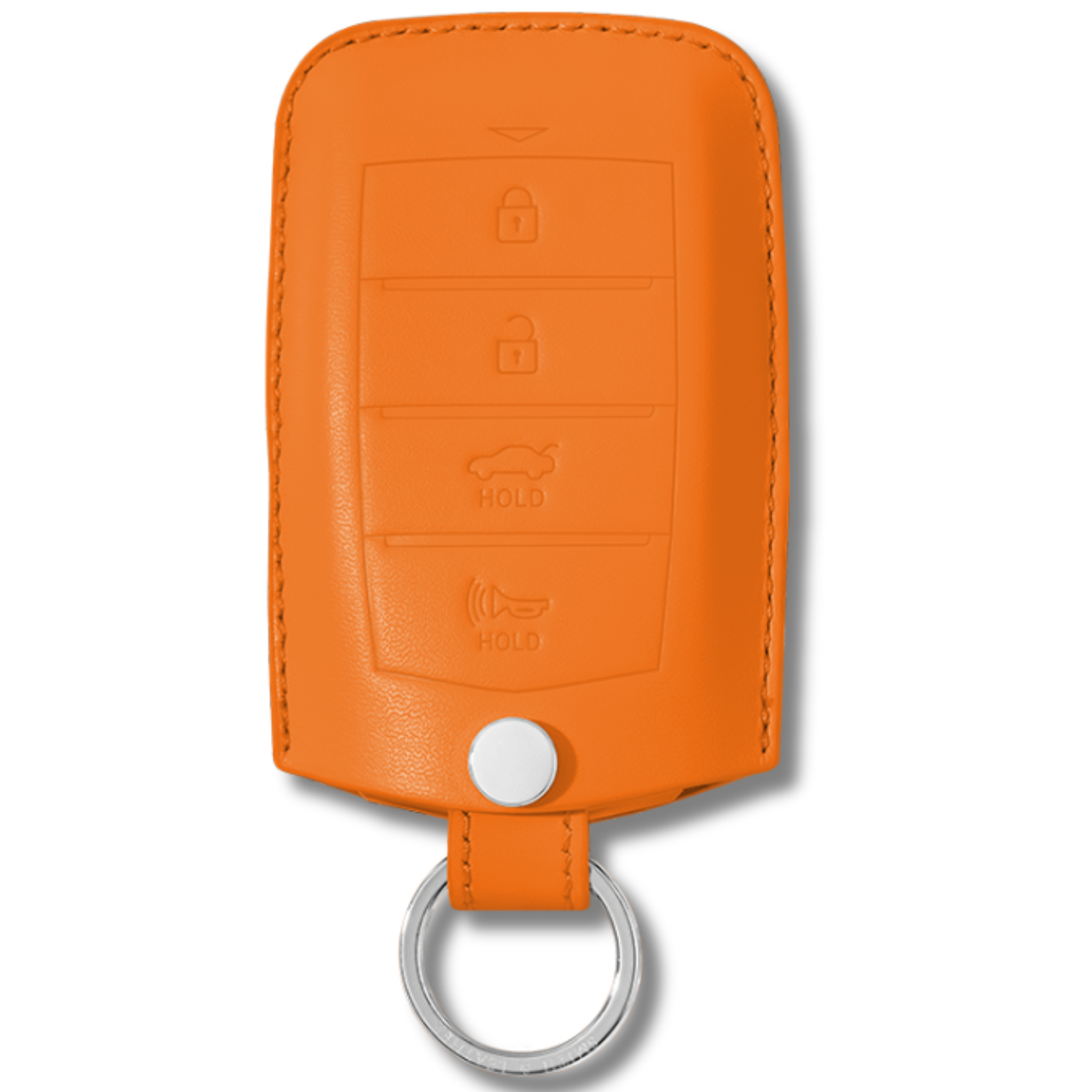 Genesis Key Fob Premium Leather Case orange