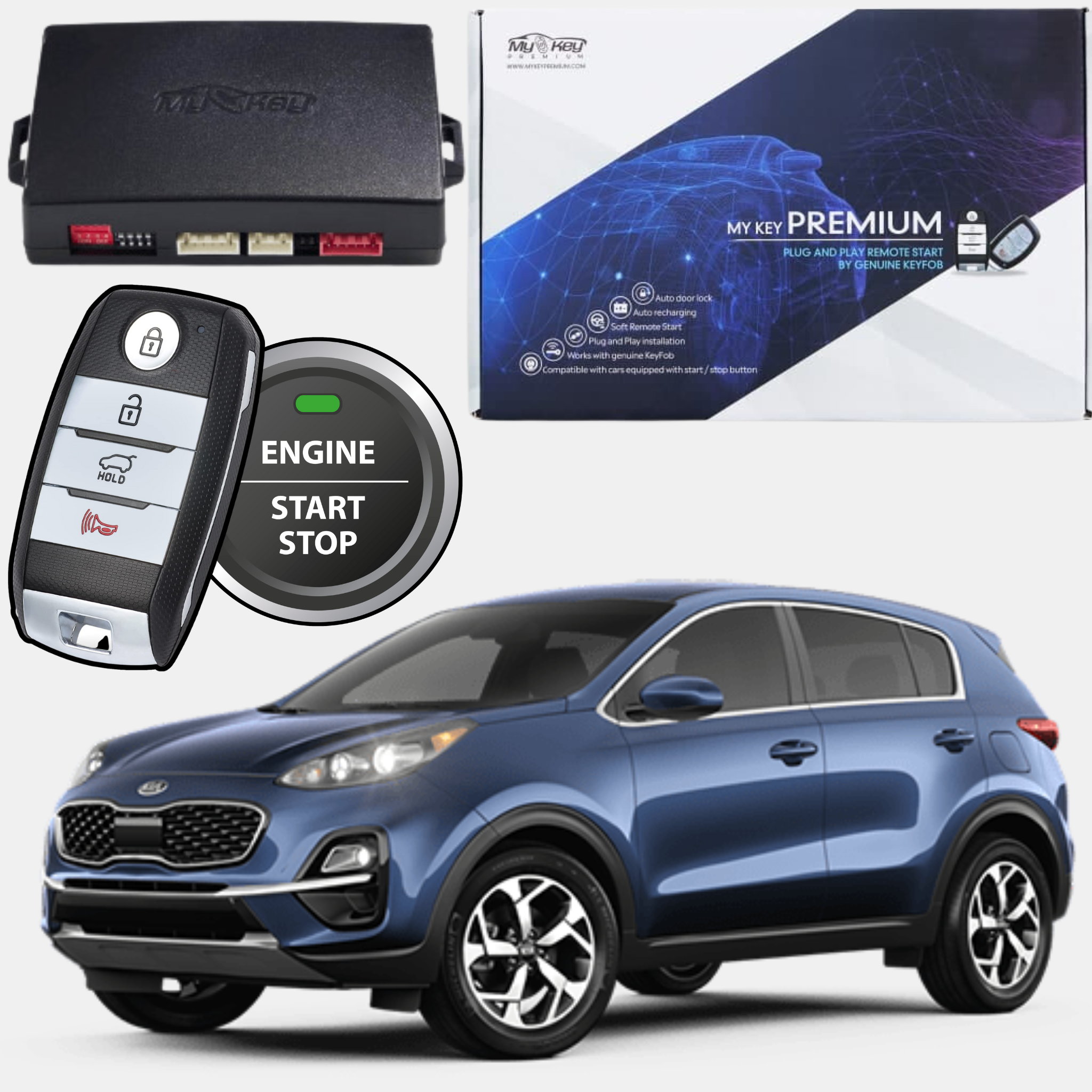 kia sportage ql 2018-2021 key fob remote starter kit [MyKeyPremium]