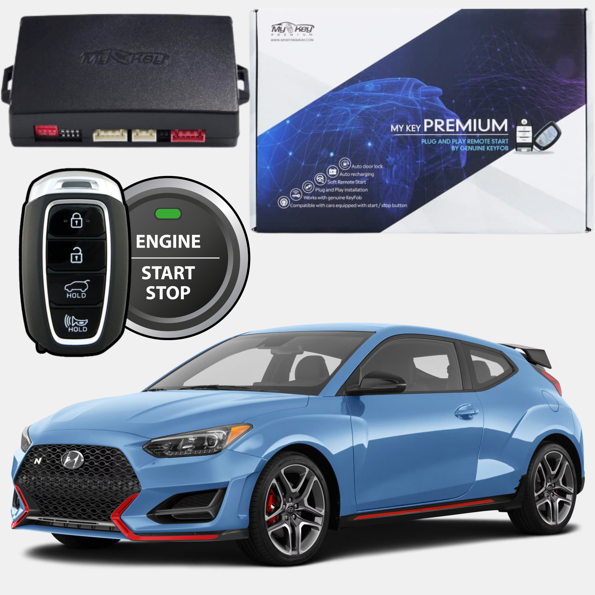 veloster n 2019-2024 remote engine starter kit 